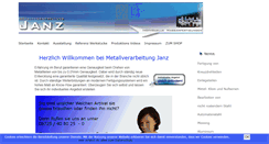 Desktop Screenshot of metallverarbeitung-janz.de