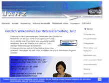Tablet Screenshot of metallverarbeitung-janz.de